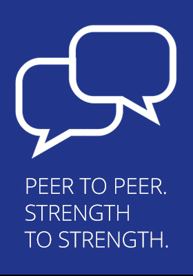 graphic of peer to peer, strength to strength