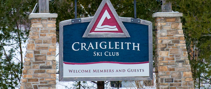 Craigleith Sk Club Sign